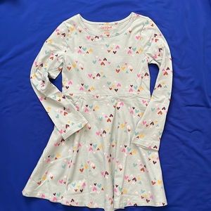 Cat and Jack Small (6-6x) Long sleeve heart dress
